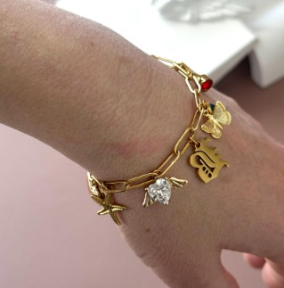 Gold Charm Bracelet