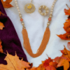 Elegant Pearl and Beaded Necklace