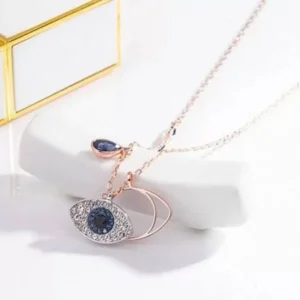 Sapphire Evil Eye Necklace